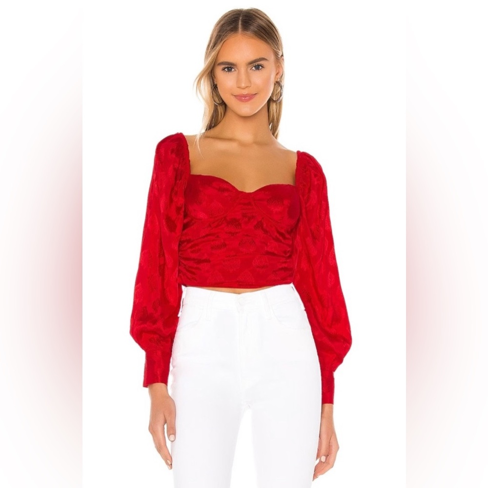 MAJORELLE RED EMILY TOP